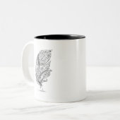 刺激を受けたな種族の羽 ツートーンマグカップ (正面左)