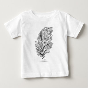 刺激を受けたな種族の羽 ベビーTシャツ