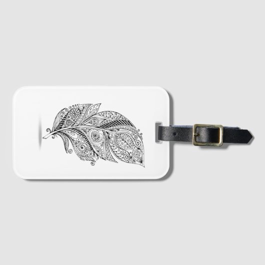 刺激を受けたな種族の羽 ラゲッジタグ (正面横)