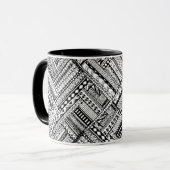 刺激を受けたな種族の芸術パターン マグカップ (正面左)