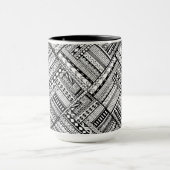 刺激を受けたな種族の芸術パターン マグカップ (中央)