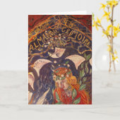 刺激を受けたな筆記者 カード (黄色い花)