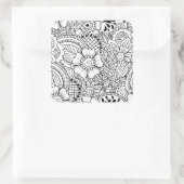 刺激を受けたな花 スクエアシール (バッグ)