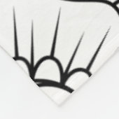 刺激を受けたな花 フリースブランケット (角)