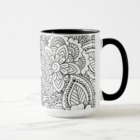 刺激を受けたな花 マグカップ (右)