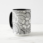 刺激を受けたな花 マグカップ (正面左)
