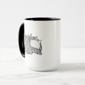 刺激を受けたな落書き マグカップ (正面左)