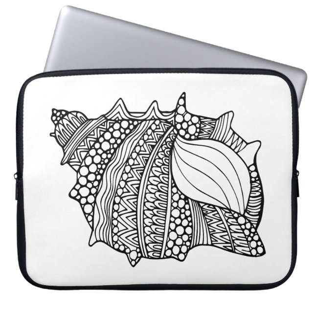 刺激を受けたな落書き ラップトップスリーブ (正面)