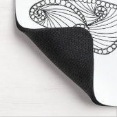 刺激を受けたな蝶芸術 マウスパッド (コーナー)