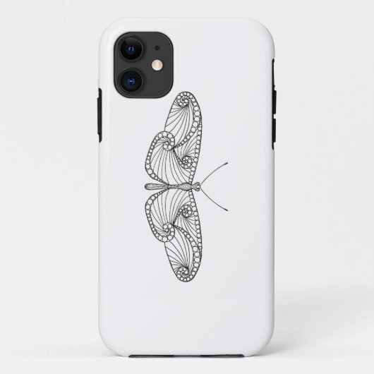 刺激を受けたな蝶芸術 Case-Mate iPhoneケース (裏面)