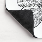 刺激を受けたな蝶 マウスパッド (コーナー)