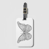 刺激を受けたな蝶 ラゲッジタグ (正面縦)