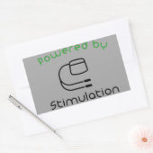 刺激ステッカーで動く 長方形シール (封筒)