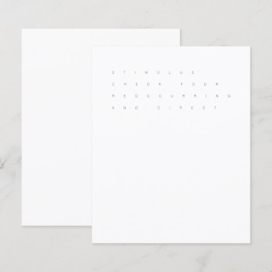 刺激チェック4再発及び直接紙 (正面/裏面)