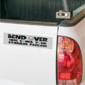 刺激パッケージ上のオバマの反くねり バンパーステッカー (トラック上)