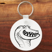 刺激子のTrollface （テキストレス） キーホルダー (正面)