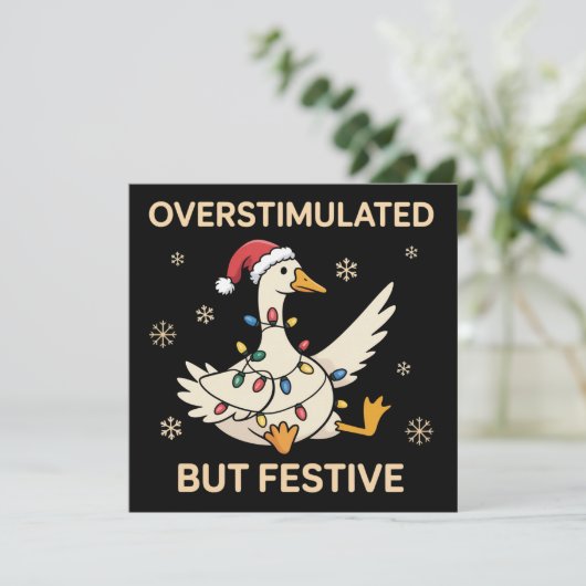 刺激過剰だが祭りの雰囲気漂うコメディなクリスマスの鴨 シーズンカード (スタンド正面)