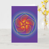 刺激-曼荼羅 カード (黄色い花)