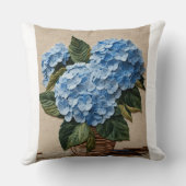 刺繍あじさい枕デザイン クッション (裏面)