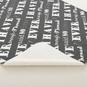 刺繍が不十分な糸のスティッチャ工芸品の暗い シェルパブランケット (3/4)