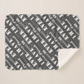 刺繍が不十分な糸のスティッチャ工芸品の暗い シェルパブランケット (正面(横))