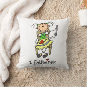 刺繍が好きな棒人間 クッション (ブランケット)