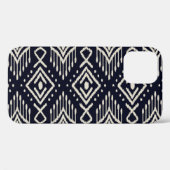 刺繍されたイカット生地:エスニックエレガンス。 Case-Mate iPhoneケース (裏面 (横))