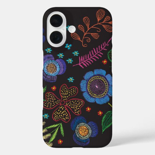 刺繍されたブローチ Case-Mate iPhoneケース (裏面)
