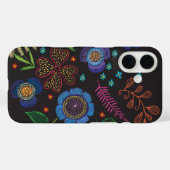 刺繍されたブローチ Case-Mate iPhoneケース (裏面 (横))