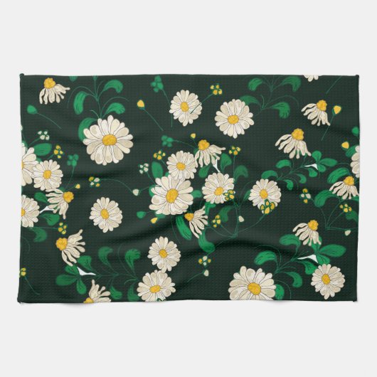 刺繍された子供のスケッチの模倣。 キッチンタオル (横)