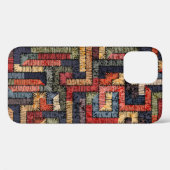 刺繍された幾何学的、民族的な質感 Case-Mate iPhoneケース (裏面 (横))