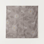 刺繍された花と離れデザイン、シームレス。 タペストリー (正面(横))