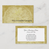 刺繍したトンボを曼荼羅に金ゴールド 名刺 (正面/裏面)