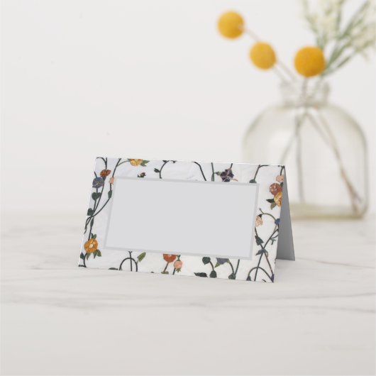 刺繍つる植物座席表 プレイスカード (正面)