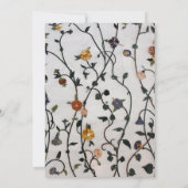 刺繍つる植物招待状 招待状 (裏面)