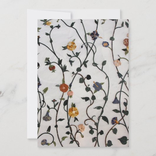 刺繍つる植物招待状 招待状 (裏面)