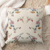 刺繍によっては花の庭の装飾用クッションが開花します クッション (ブランケット)