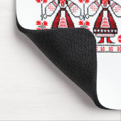 刺繍のウクライナの伝統的なウクライナの女の子 マウスパッド (コーナー)