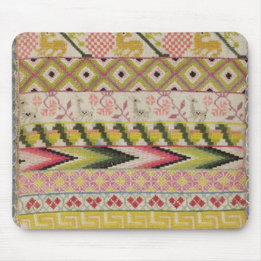 刺繍のサンプラー マウスパッド (正面)