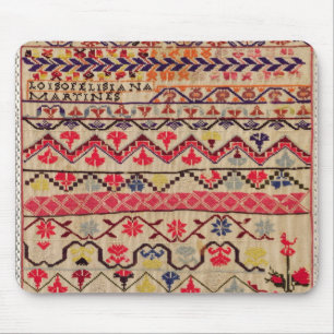 刺繍のサンプラー マウスパッド