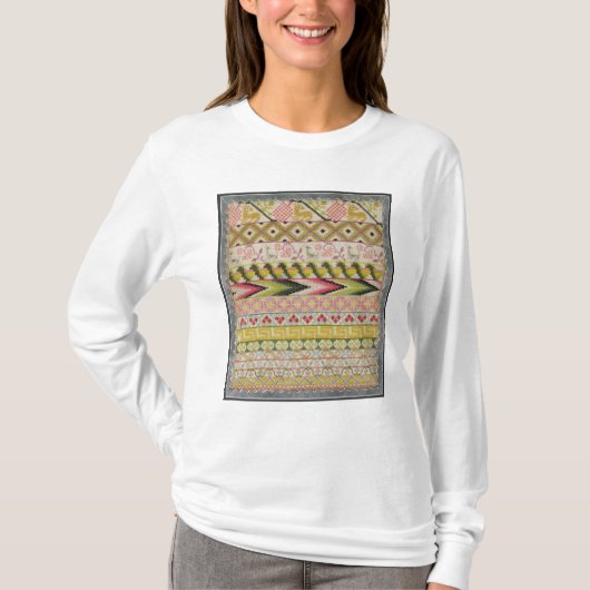 刺繍のサンプラー Tシャツ (正面)