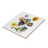 刺繍のパンジー・パレード タイル (側面)