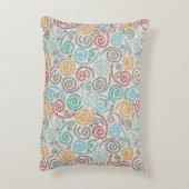 刺繍のファンシーでしわくちゃな紙 アクセントクッション (裏面(縦))