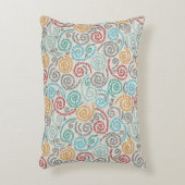 刺繍のファンシーでしわくちゃな紙 アクセントクッション (正面(垂直))