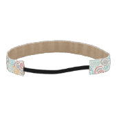 刺繍のファンシーでしわくちゃな紙 アスレチックヘッドバンド (裏面)