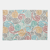 刺繍のファンシーでしわくちゃな紙 キッチンタオル (横)