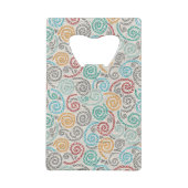 刺繍のファンシーでしわくちゃな紙 クレジットカード栓抜き (裏面)