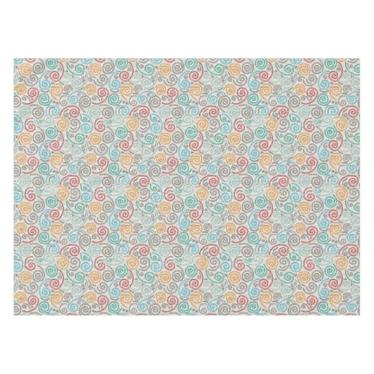 刺繍のファンシーでしわくちゃな紙 テーブルクロス (正面(横))