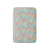 刺繍のファンシーでしわくちゃな紙 バスマット (正面縦)