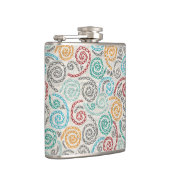 刺繍のファンシーでしわくちゃな紙 フラスク (右)